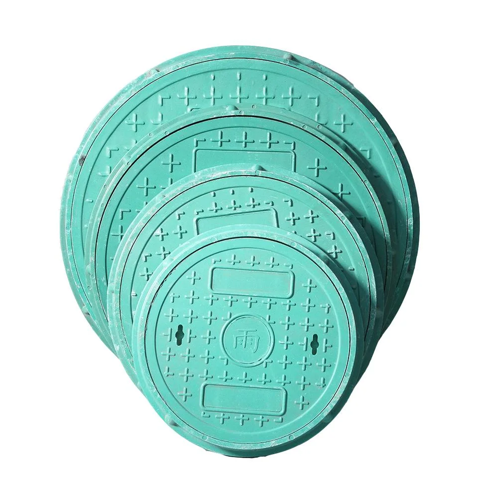 Composite Resin Manhole Cover En124 B125 Plastic SMC Manhole Cover Fiberglass FRP Sewer Drain Cover