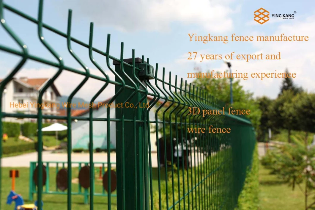 PVC Coated 3D Curved Panels Wire Mesh Fence Garden Fence Steel Fence Top Curve Fence Door Anti-Theft Guardrail Triangle Bend Fence Curvy Welded Fencing