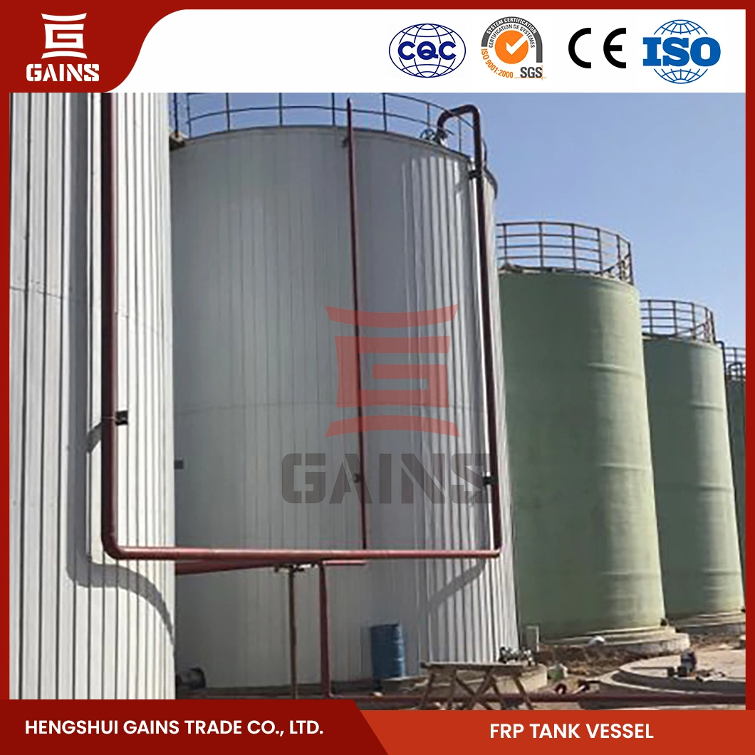 Gains PP FRP Winding Tank Manufacturers China GRP FRP Fiberglass Winding Tank