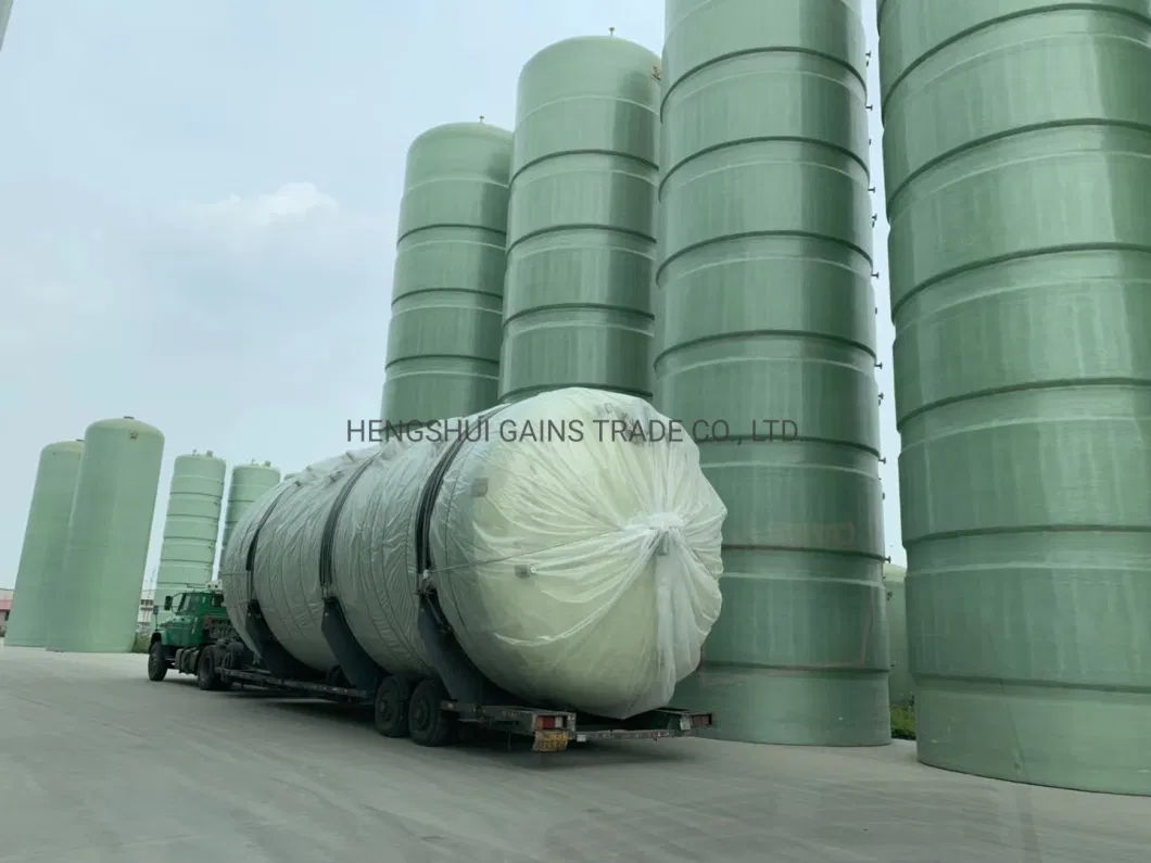 FRP Fiberglass Tank for Storage of Hydrochloric Acid, Caustic Soda etc Chemicals