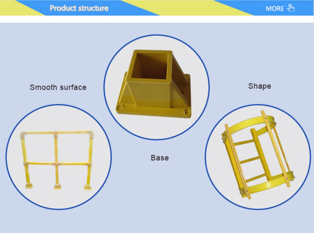 2 mm Fiberglass Pultrusion Rectangle Tube GRP Profile