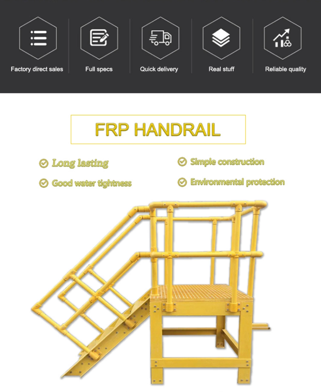 Customized Anti-Oxidation FRP Pultruded Profile Angle Steel