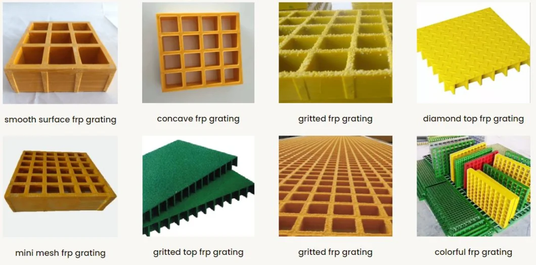 38*38*25mm Plastic Flooring Fiberglass FRP Grating Fiberglass Reinforced Plastic Grating