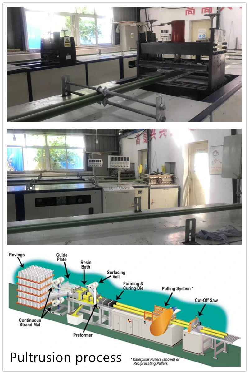 Anti-Slip Fiberglass Pultruded Composite FRP Angle with Grid