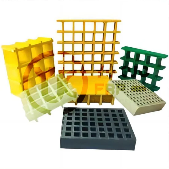 저렴한 가격의 유리 섬유 FRP 패널 성형 플라스틱 바닥 건물용 격자판