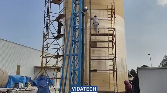 FRP 수직 탱크 필라멘트 와인딩 머신